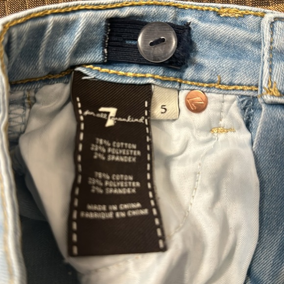 7 for all Mankind Slimmy Stretchy Jeans size 5 - Picture 2 of 3